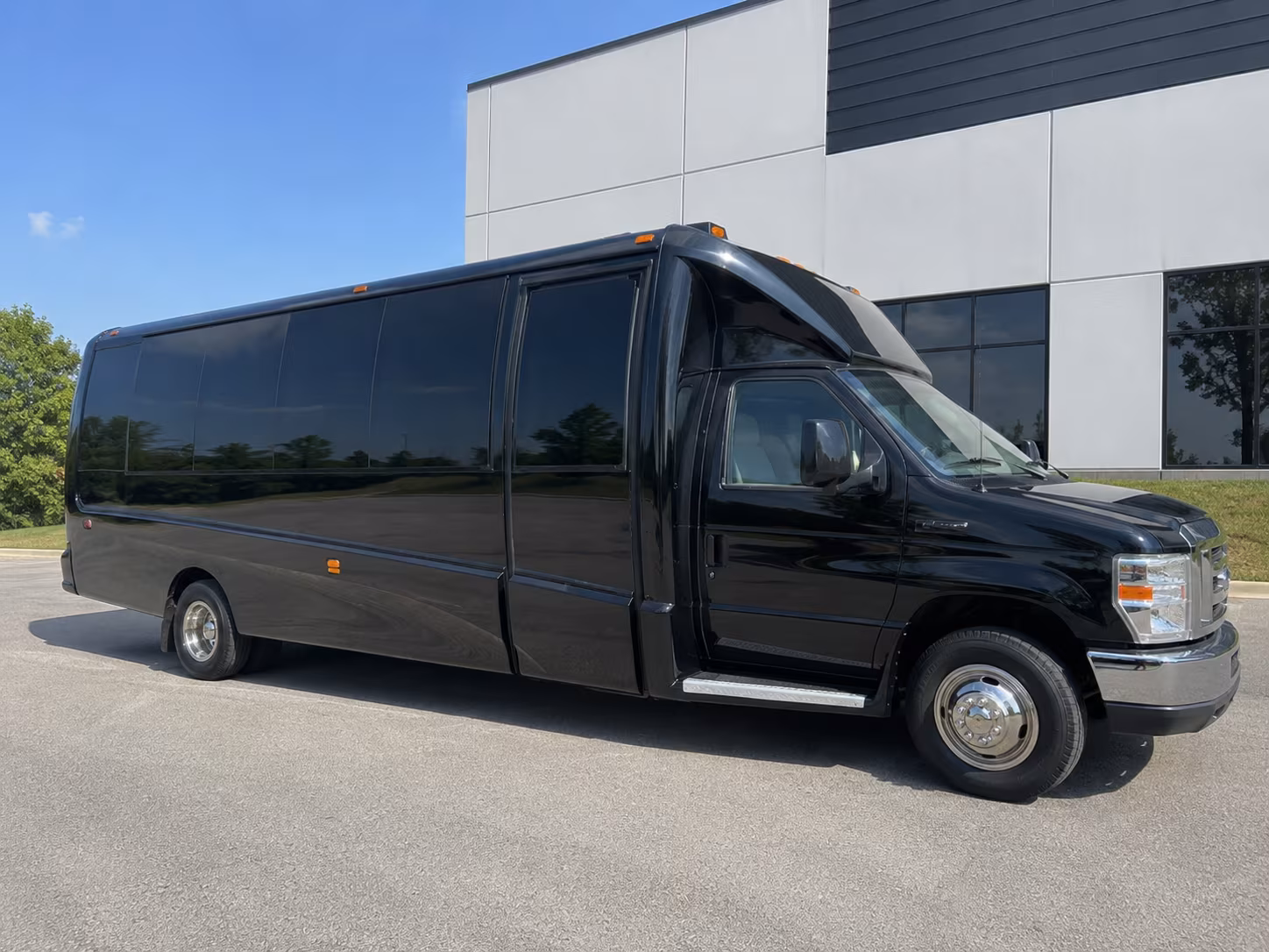 Passenger seating aboard a party bus rental serving Palmdale