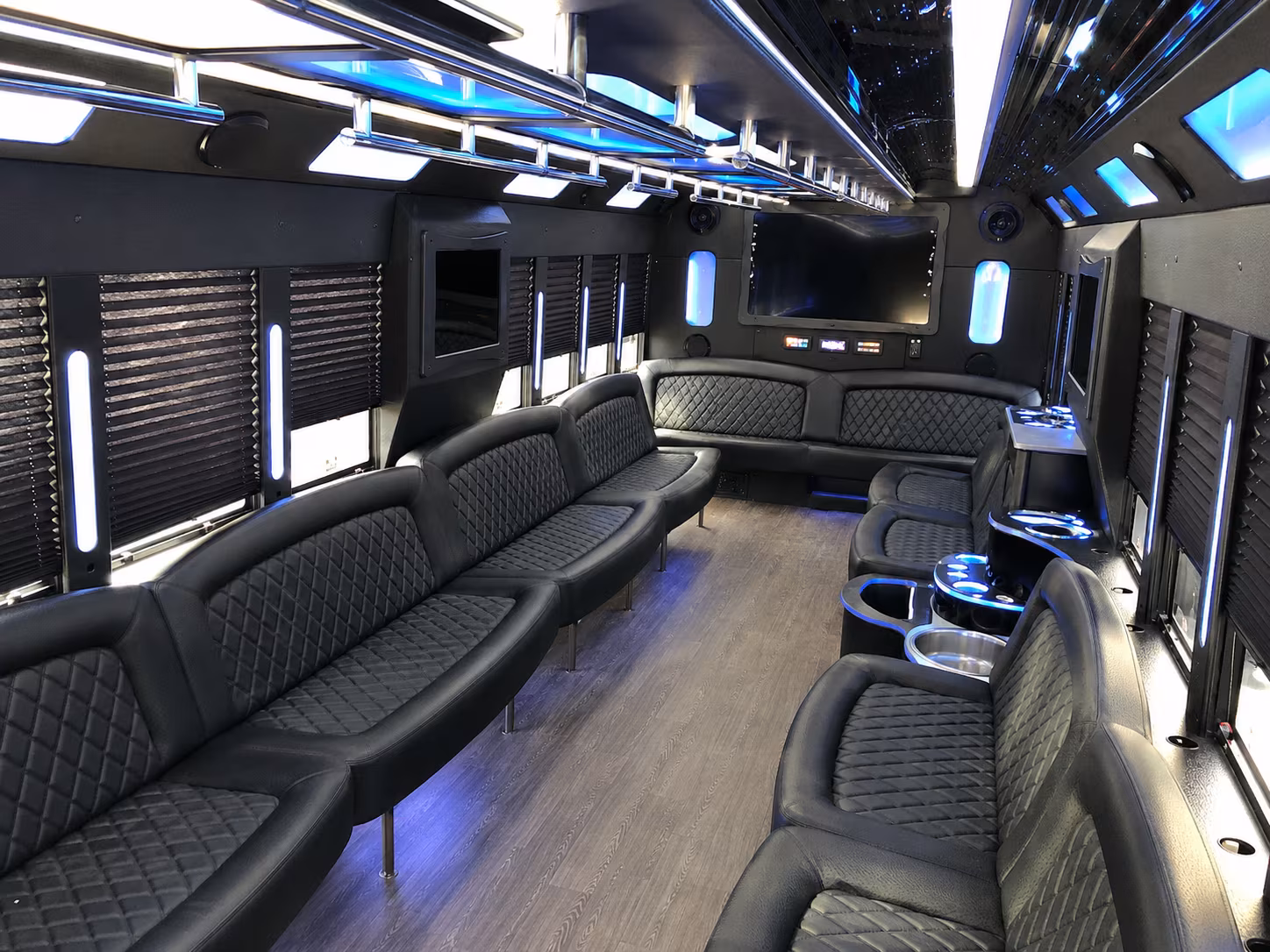 Palmdale Bachelor & Bachelorette Transportation party bus exterior