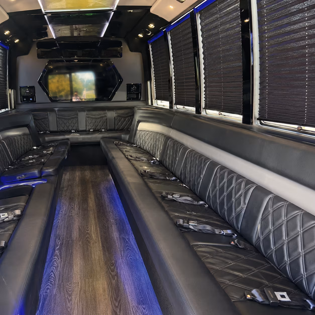 Palmdale Bachelor & Bachelorette Transportation onboard seating