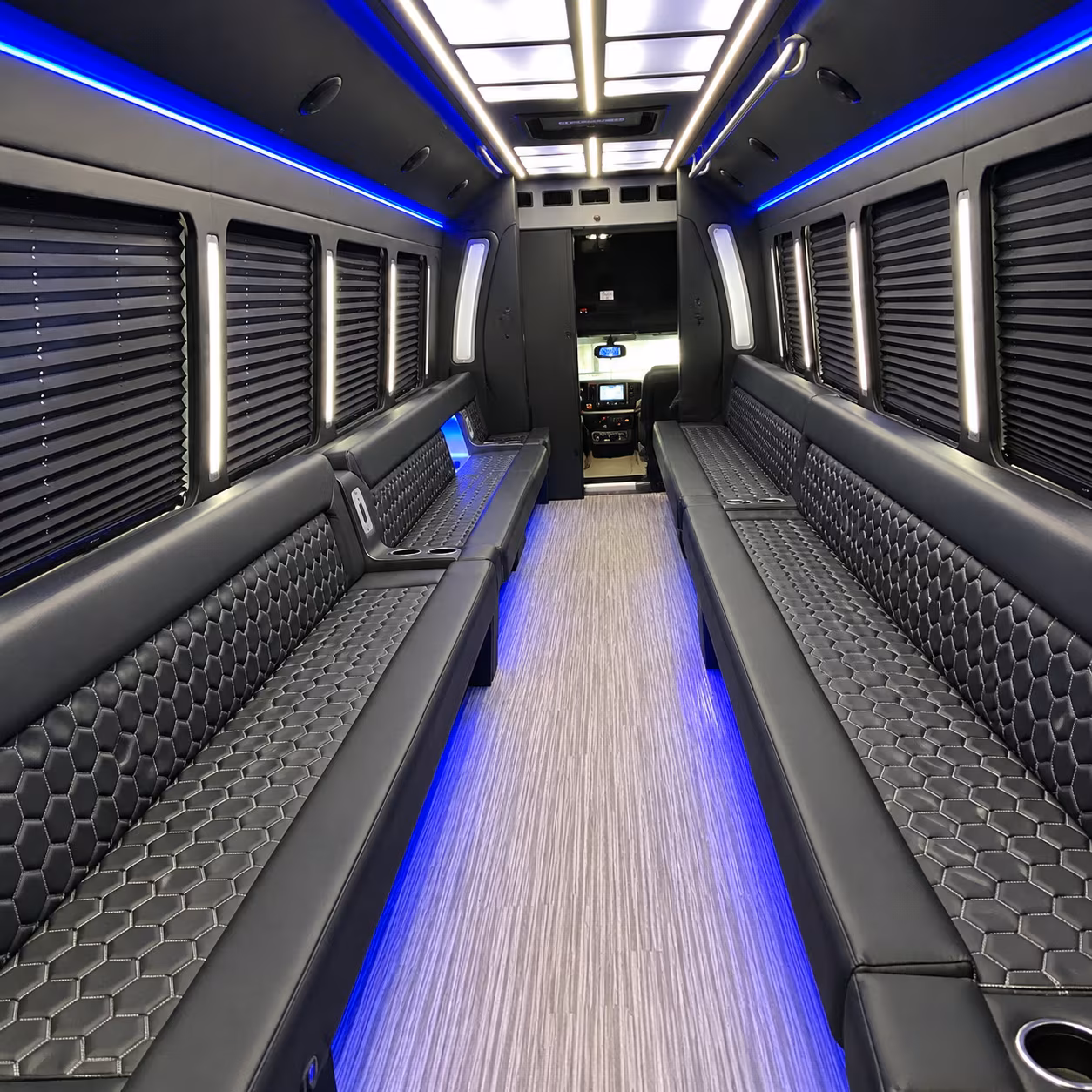 Palmdale Birthday, Sweet 16, & Quinceañera Transportation party bus exterior