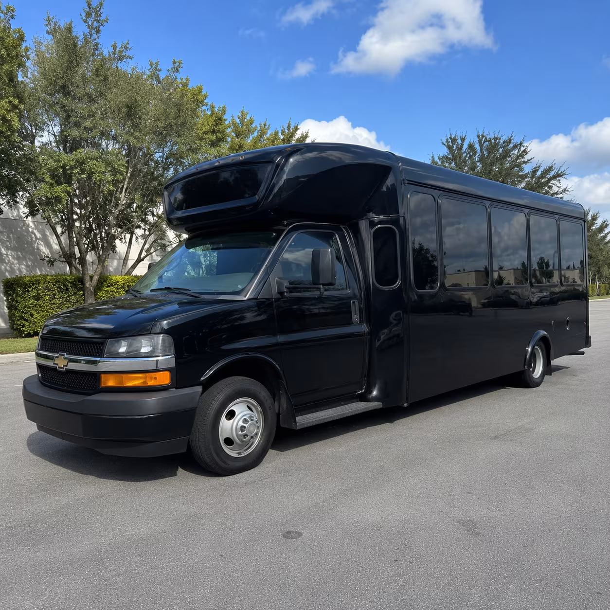 Palmdale Private Event Transportation party bus exterior