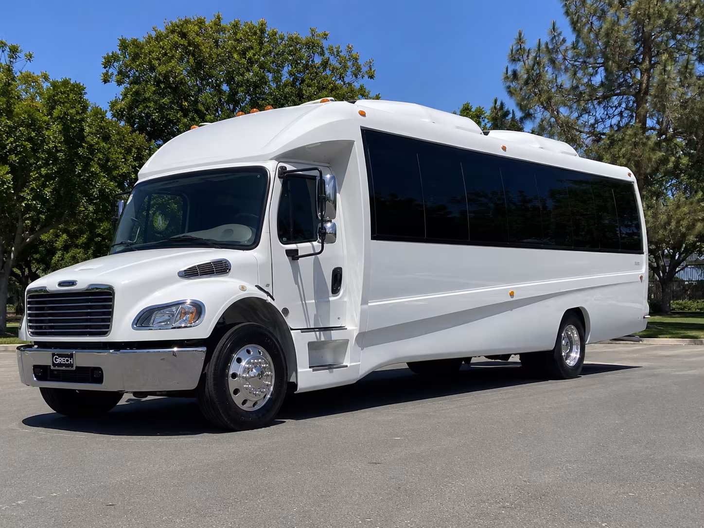 Palmdale Private Event Transportation party bus exterior