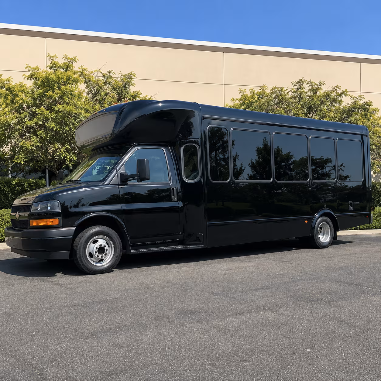 Palmdale Prom & Homecoming Transportation party bus exterior