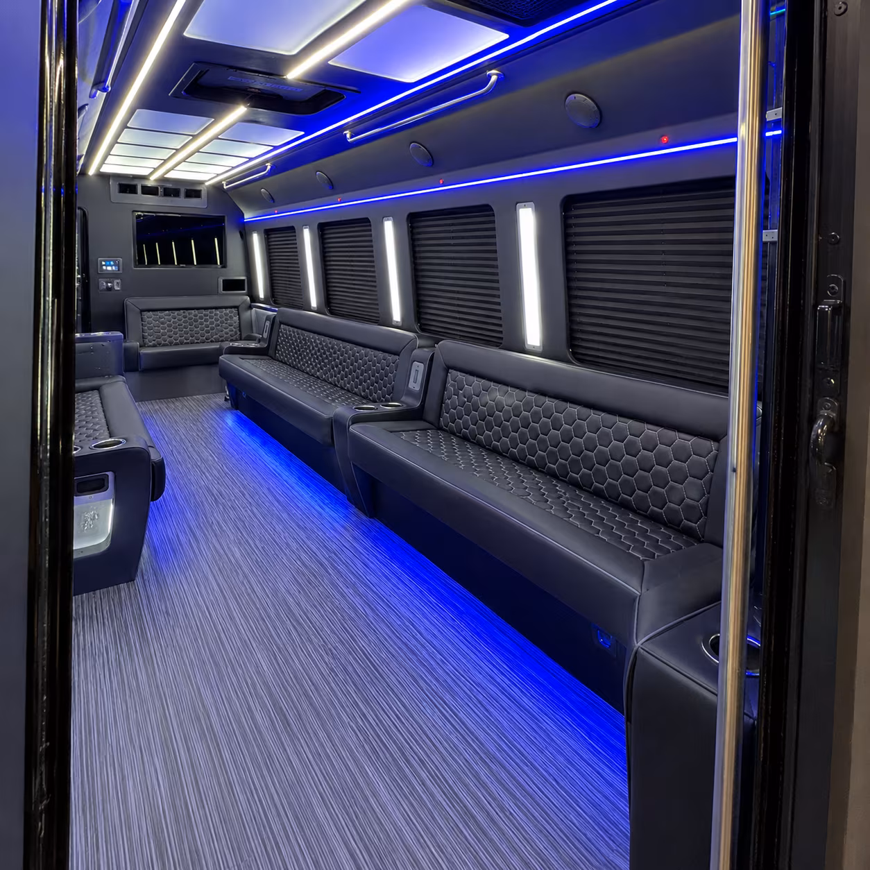Palmdale Prom & Homecoming Transportation party bus interior