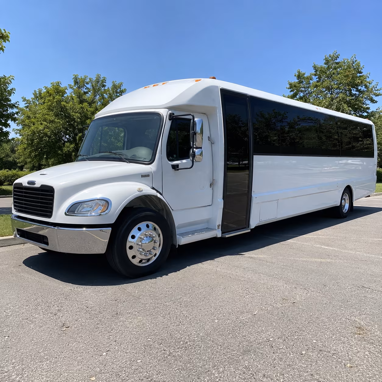 Palmdale School Event Transportation party bus exterior
