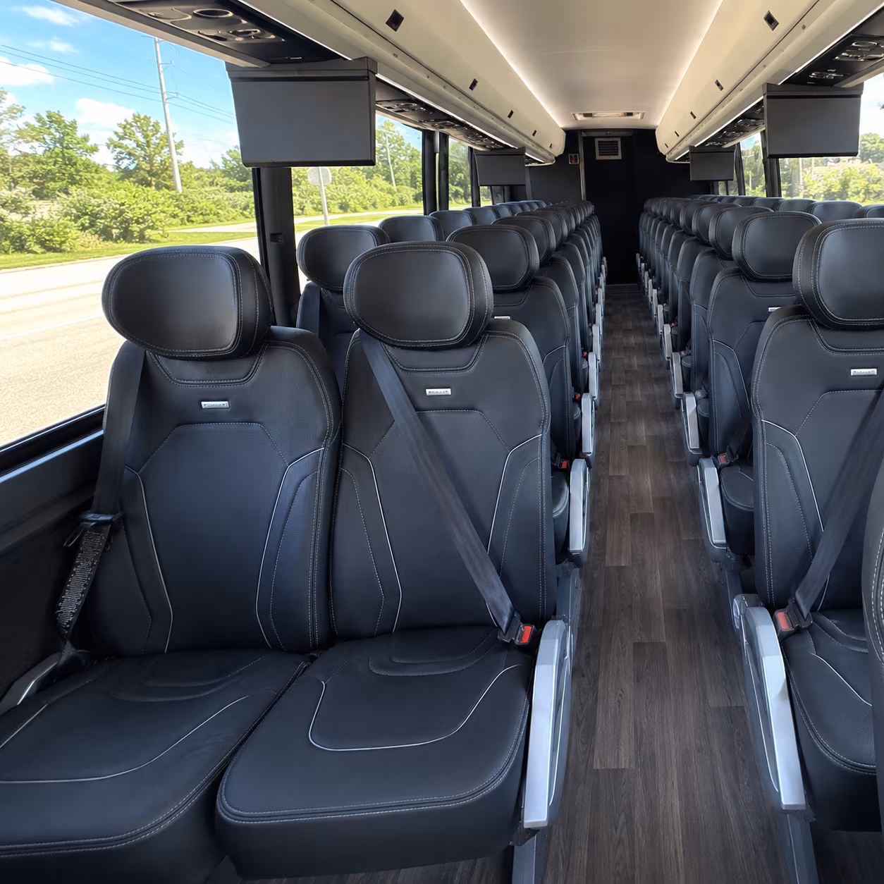Palmdale School Event Transportation party bus exterior