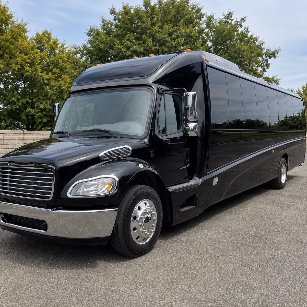 Palmdale School Event Transportation party bus exterior