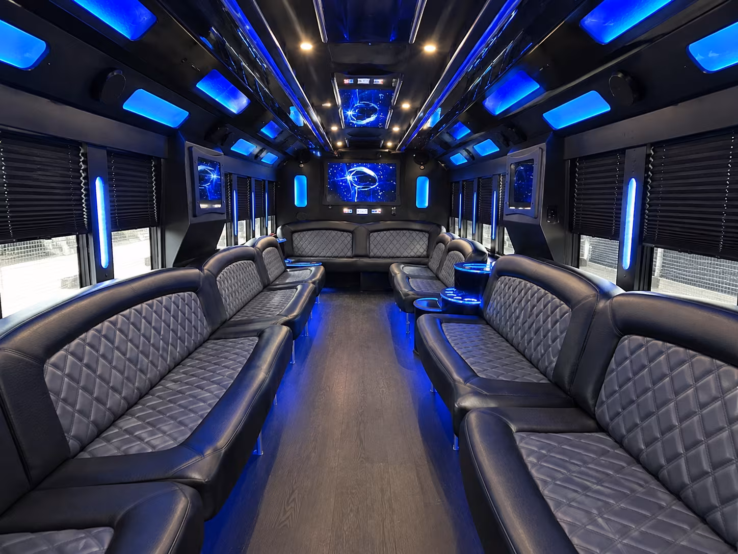 Palmdale Sporting Event Transportation party bus exterior