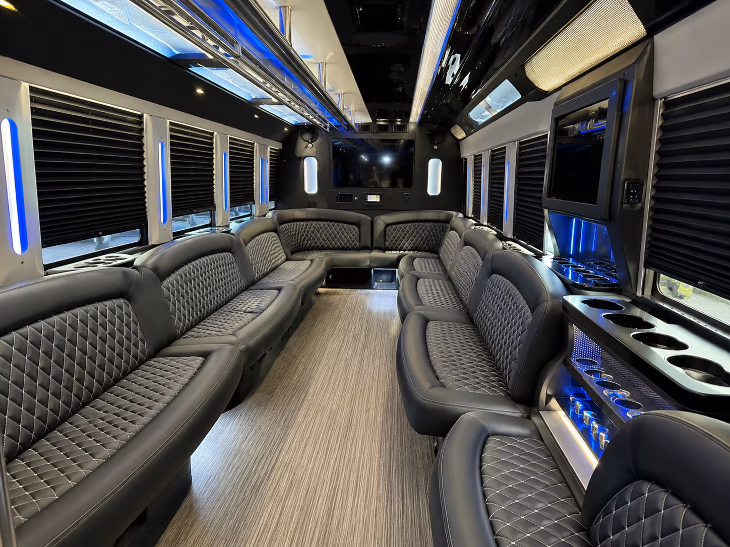 Palmdale Sporting Event Transportation party bus exterior