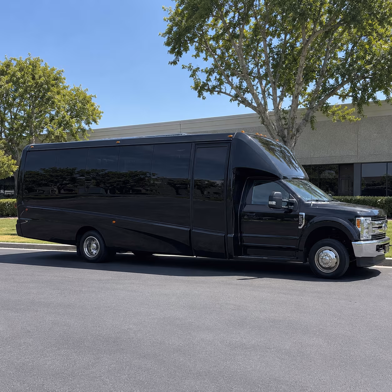 Palmdale Wedding Transportation party bus exterior